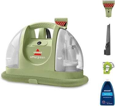 BISSELL Little Green, Aspiradora de Agua Tapicería, Lava Aspiradora para Manchas Cotidianas y Suciedad, Limpiador de Liquidos para Alfombras, Tapicería, Sofá, Auto & Más, Motor Potente de 340W, 4098N